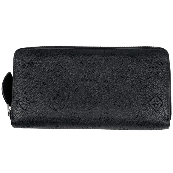 Louis Vuitton Black Noir Mahina Zippy Zip Wallet - Picture 1 of 6